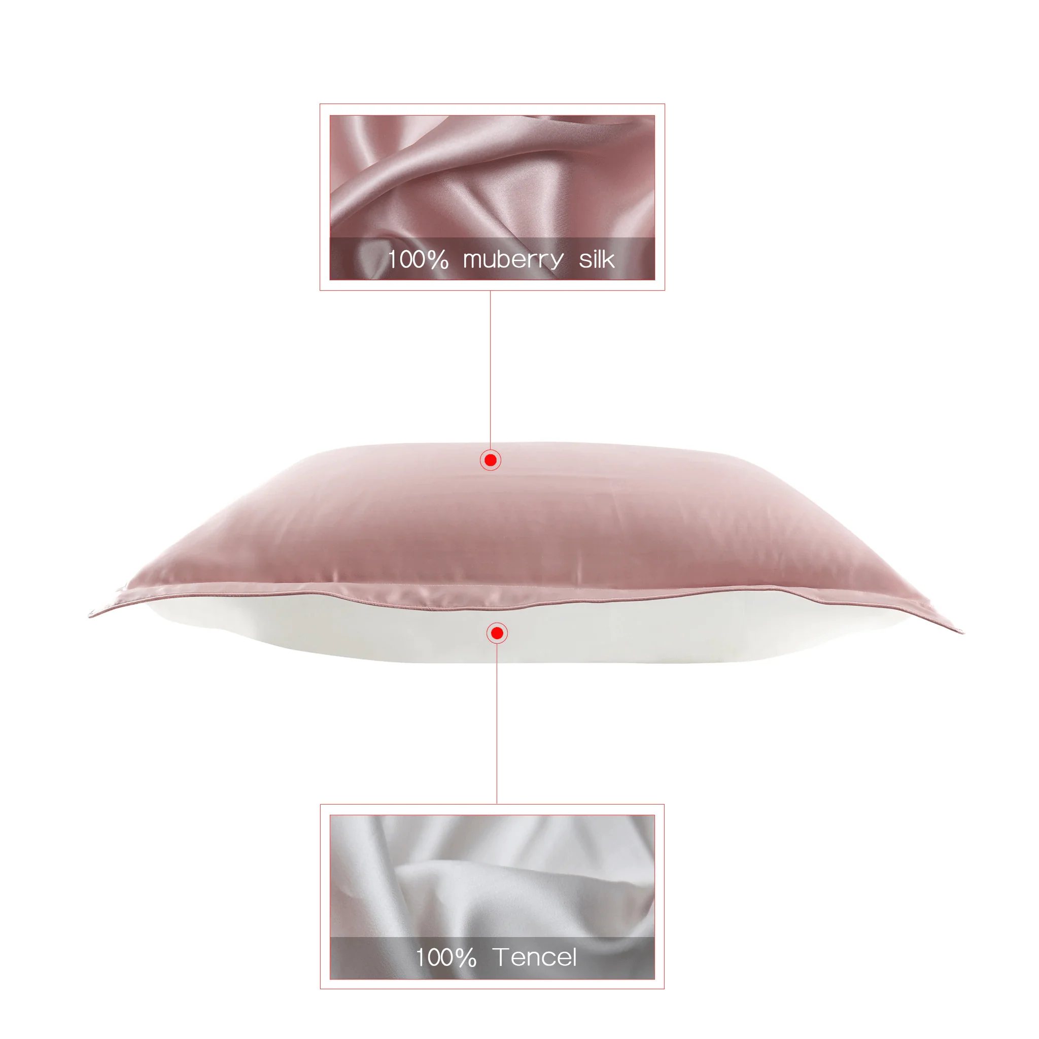 Mulberry Silk and Lyocell Pillowcase Pair - Iris - Image 4