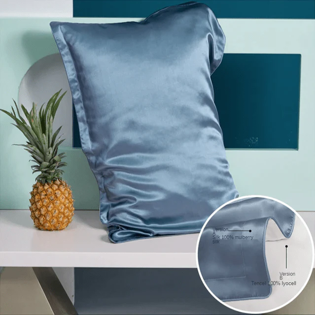 Mulberry Silk and Lyocell Pillowcase Pair - Iris - Image 6
