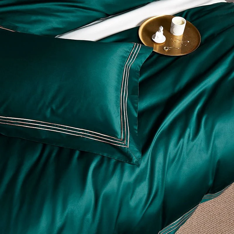 Egyptian Cotton Duvet Cover & Shams – Belvedere Luxury - Image 4