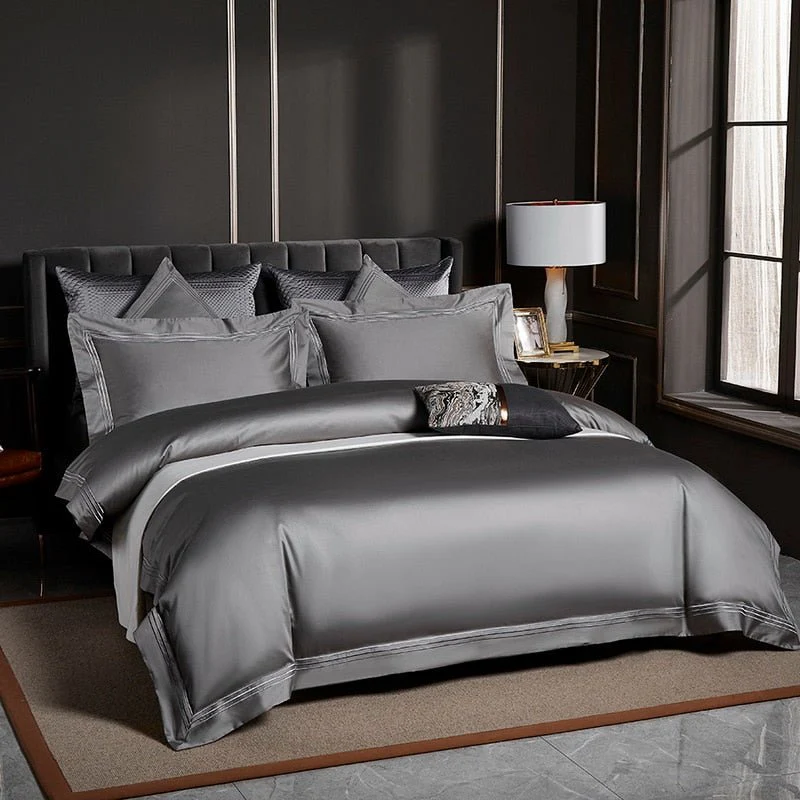 Egyptian Cotton Duvet Cover & Shams – Belvedere Luxury - Image 7