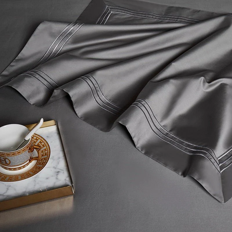 Egyptian Cotton Duvet Cover & Shams – Belvedere Luxury - Image 9