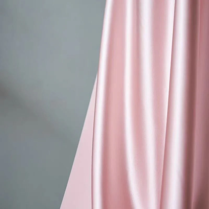 Blush Pink Silk Satin Fabric - Soft Lustrous Finish - Image 2