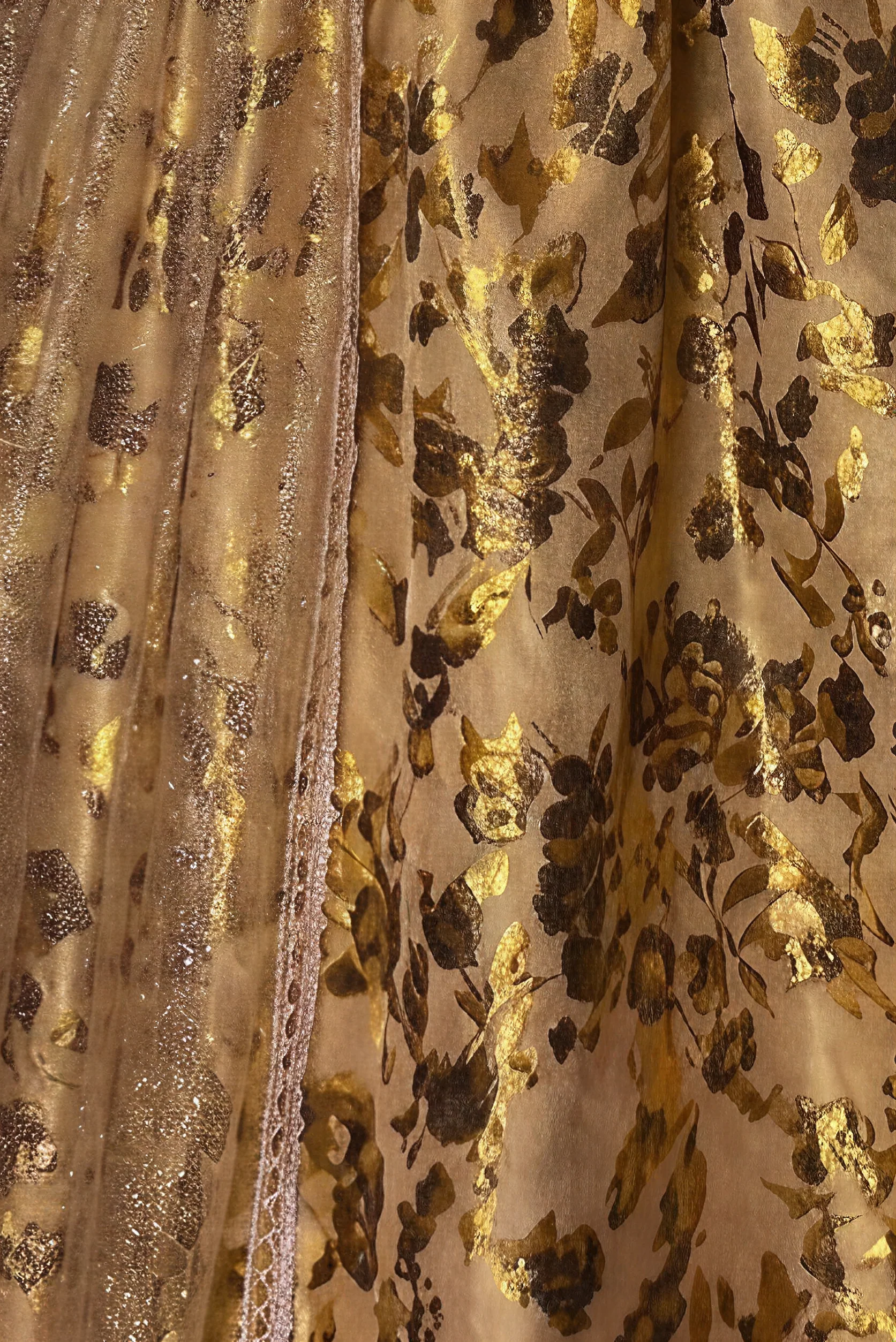 Bridgerton Inspired Gold Printed Regency Era Ball Gown -  Regency Era prom dress costume Custom Made  - plus size - Image 6