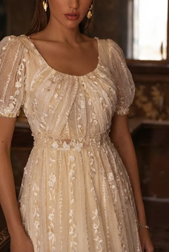 Bridgerton inspired regency dress women - Custom Made Regency Era ball gown  -  plus size regency wedding dress - Image 3