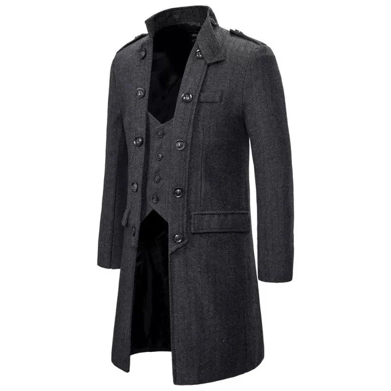 BRIDGERTON VINTAGE TWEED MENS SUIT - REGENCY MEN'S BROWN/GREY COAT -VINTAGE INSPIRED MENS COSTUME- PLUS SIZE - Image 3