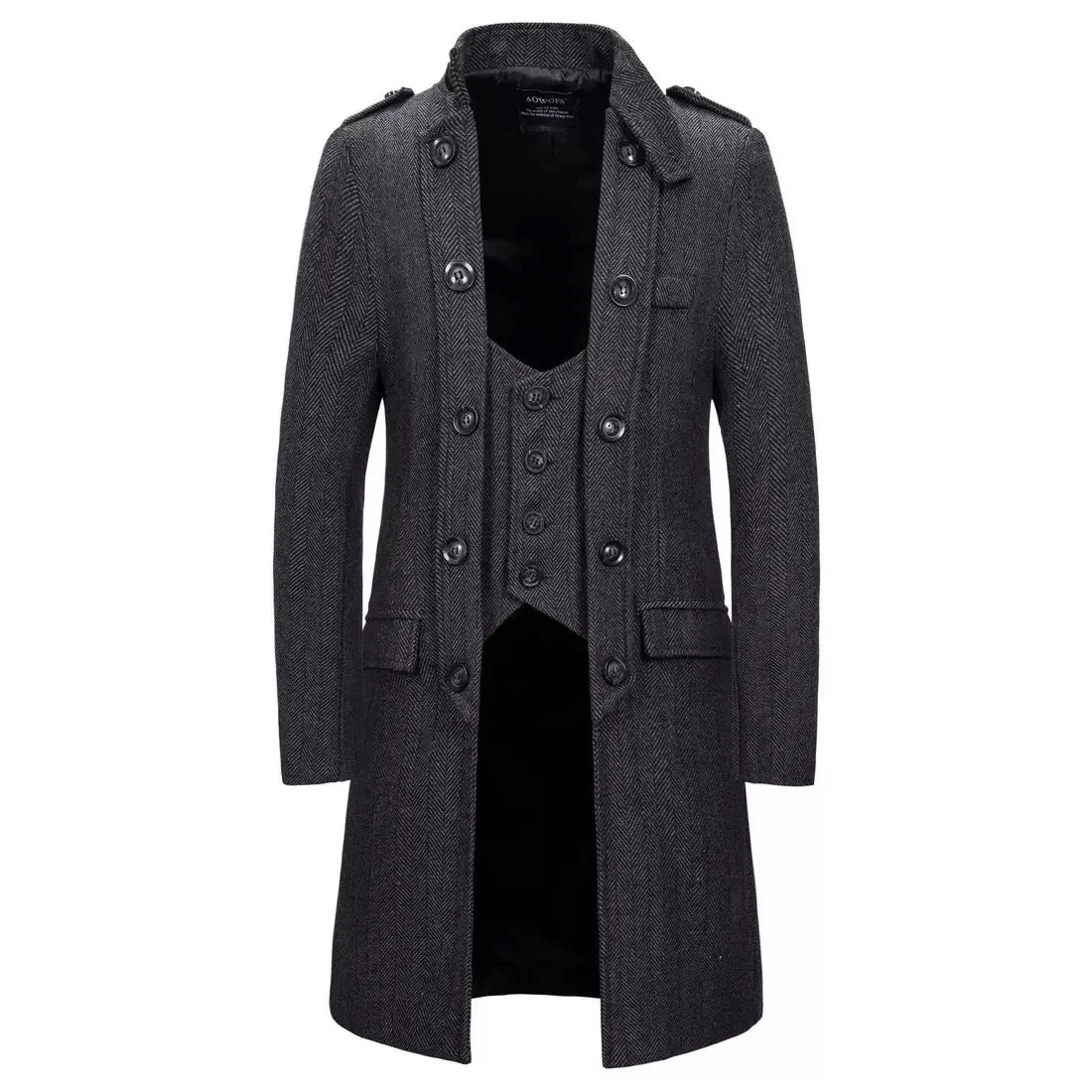 BRIDGERTON VINTAGE TWEED MENS SUIT - REGENCY MEN'S BROWN/GREY COAT -VINTAGE INSPIRED MENS COSTUME- PLUS SIZE - Image 4