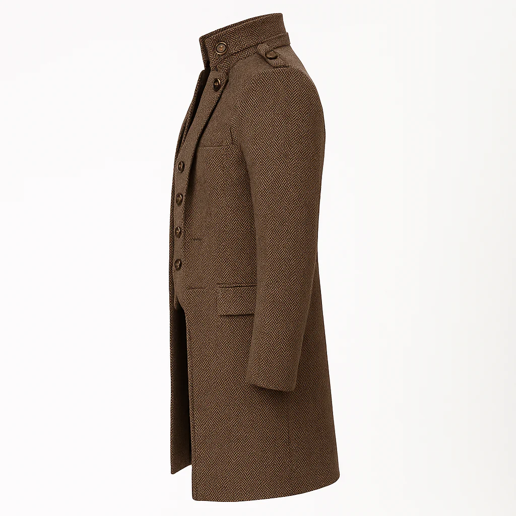 BRIDGERTON VINTAGE TWEED MENS SUIT - REGENCY MEN'S BROWN/GREY COAT -VINTAGE INSPIRED MENS COSTUME- PLUS SIZE - Image 6