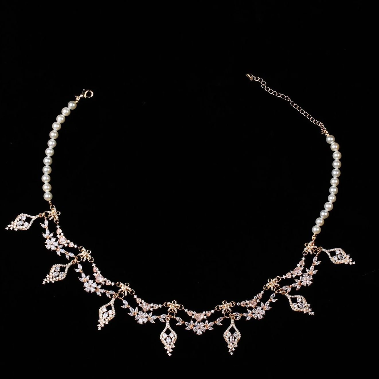 Bridgeton Inspired Daphne Necklace With Crystal - Chocker for Women Regency Era Jewelry - Image 3