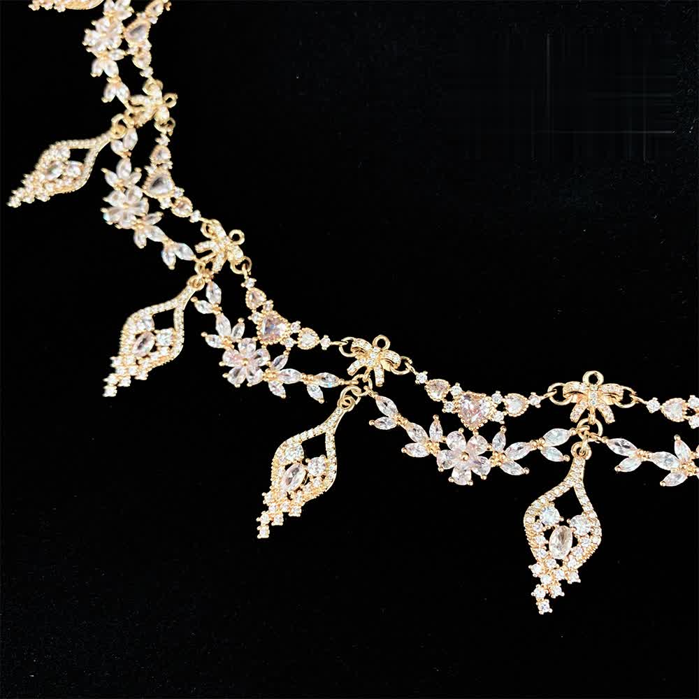 Bridgeton Inspired Daphne Necklace With Crystal - Chocker for Women Regency Era Jewelry - Image 4