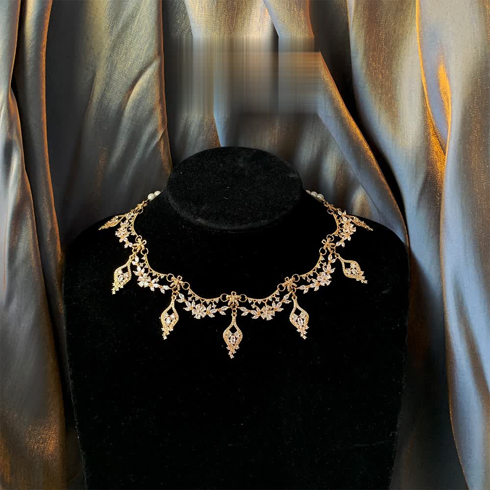 Bridgeton Inspired Daphne Necklace With Crystal - Chocker for Women Regency Era Jewelry - Image 6