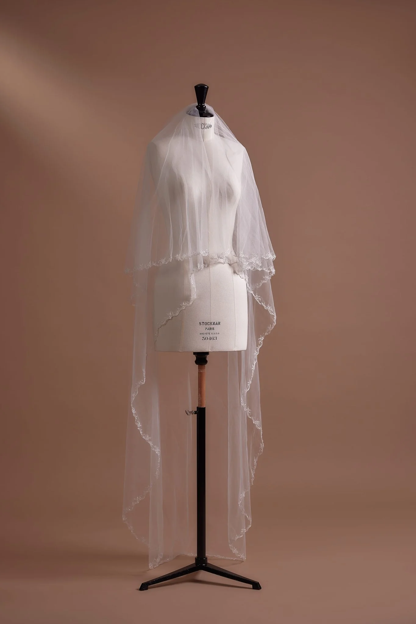 Classic Lace Edge Soft Tulle Wedding Veil, Available with or without Comb