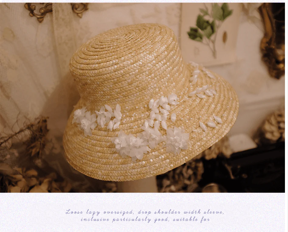 Regency Era Bonnet Inspired By Bridgerton -  Vintage Floral Hat - Image 6