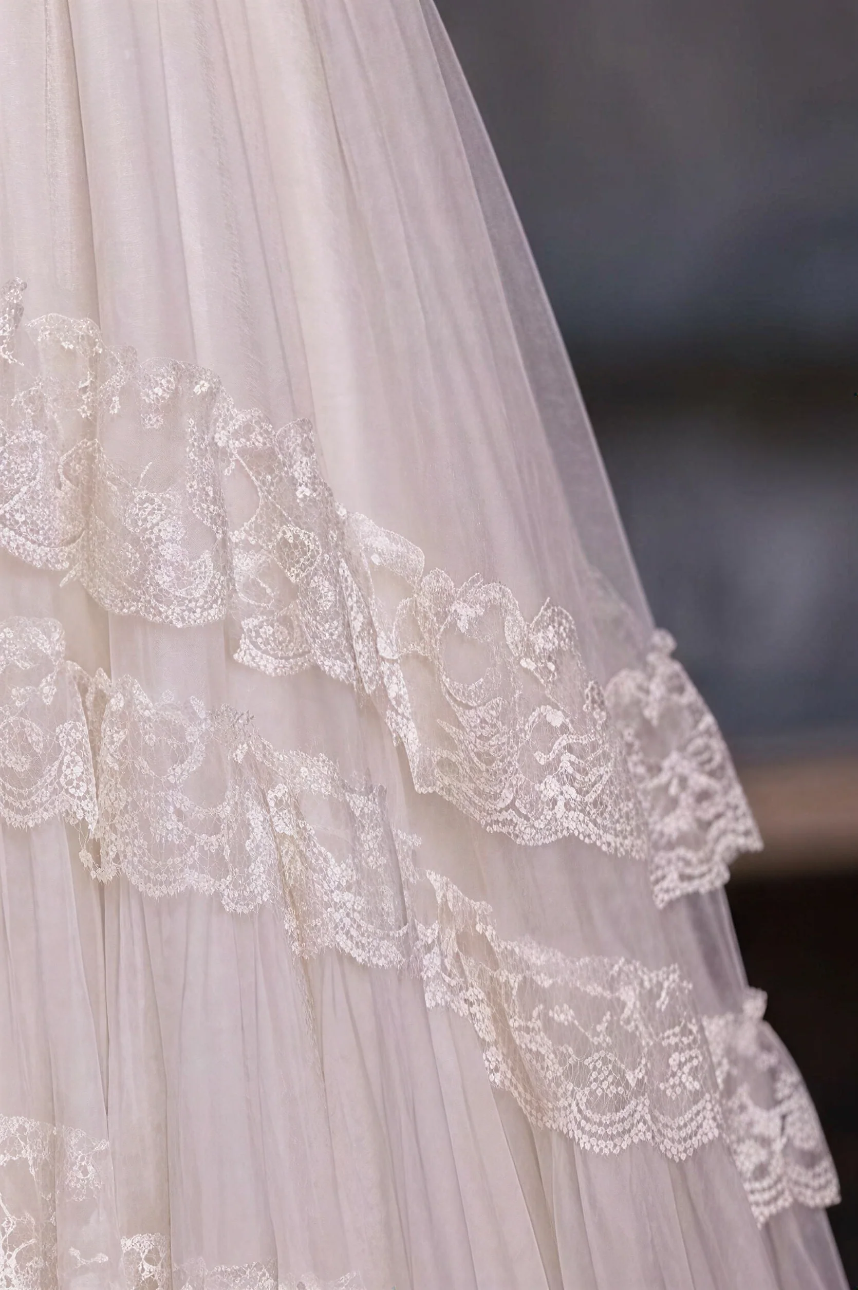 Modest Lace Wedding Dress - Long Sleeve Victorian Bridal Dress - Gunne Sax Inspired Plus Size - Image 6