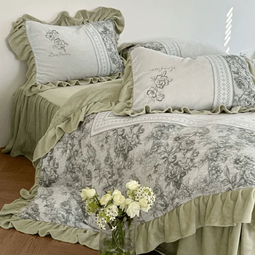 Rêve Florissant Bedding Set – Velvet Garden Reverie - Image 15
