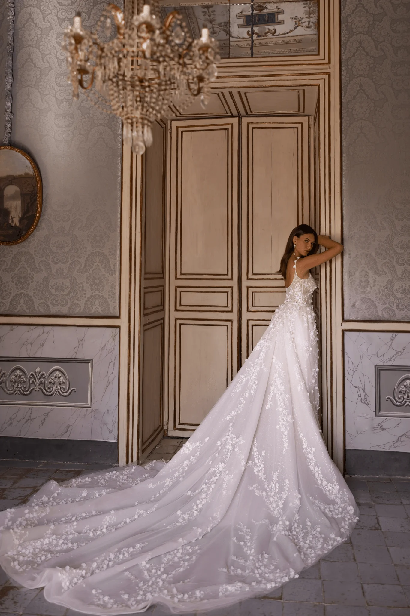 Elegance A-Line Wedding Dress - Detachable Wedding Dress With Lace Detail - Convertible Wedding Dress Plus Size - Image 4