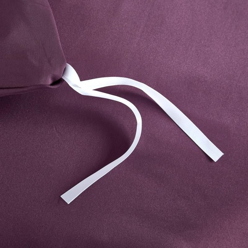 Luxury Pure Mulberry Silk Bedding Set – Eloise Japanese Violet - Image 9