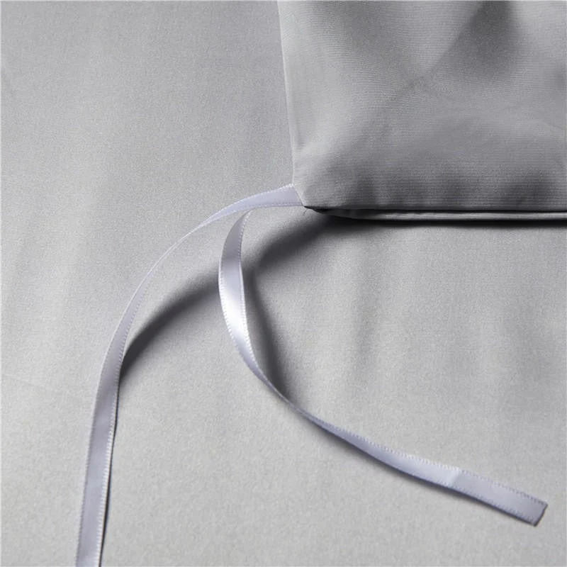 Luxury Pure Mulberry Silk Bedding Set – Eloise Sonic Silver - Image 7