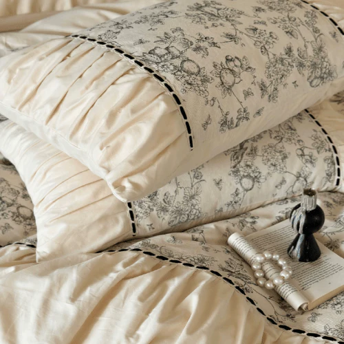 French Vintage Floral Pink Bedding Set – Petal Sonata - Image 10