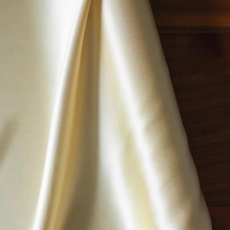 Gold Silk Satin Fabric - Luxurious Sheen