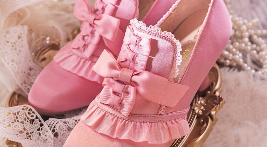 Bridgerton Inspired Golden Regency Heels and Lolita Mules - Lolita Shoes - Image 13