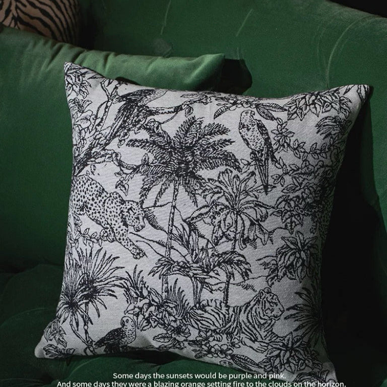 Handmade Leopard Print Cushion – Eclectic Couch Pillow & Rustic Vintage Cushion Accent - Image 3