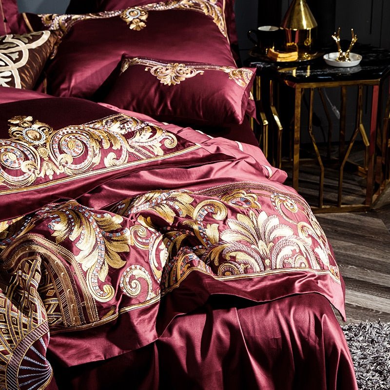 Elizabeth Duvet Cover & Shams in Egyptian Cotton – Classic Ivory Elegance - Image 13