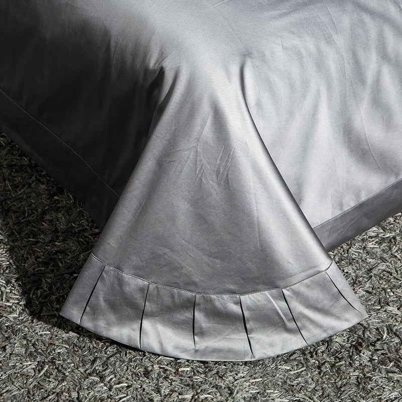Elizabeth Duvet Cover & Shams in Egyptian Cotton – Classic Ivory Elegance - Image 8