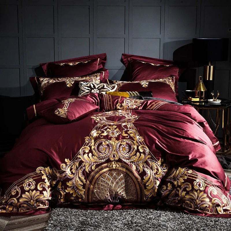 Elizabeth Duvet Cover & Shams in Egyptian Cotton – Classic Ivory Elegance - Image 9