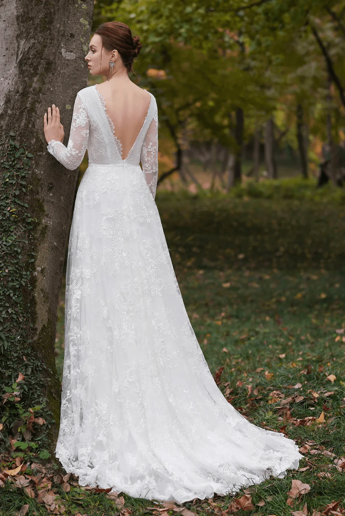 Ripple Patterned Boho Sheath Light Ivory Spaghetti Straps Sweetheart Lace Wedding Dress - Plus Size - Image 4
