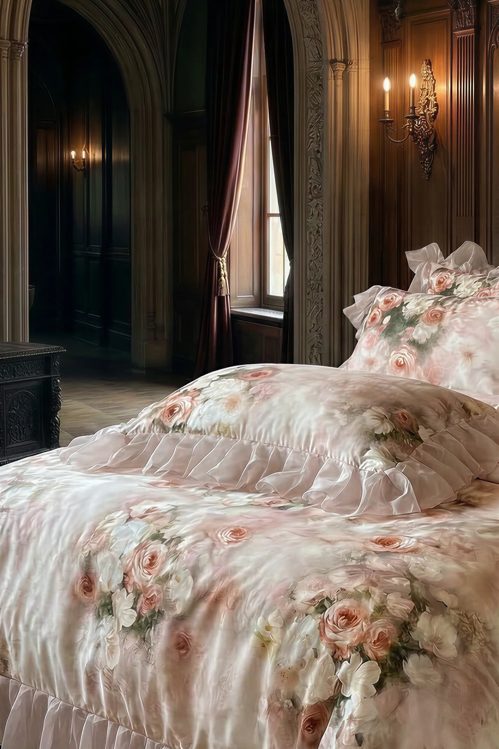 Romantic Vintage Blossom – Tencel-Cotton Bedding Set - Image 3