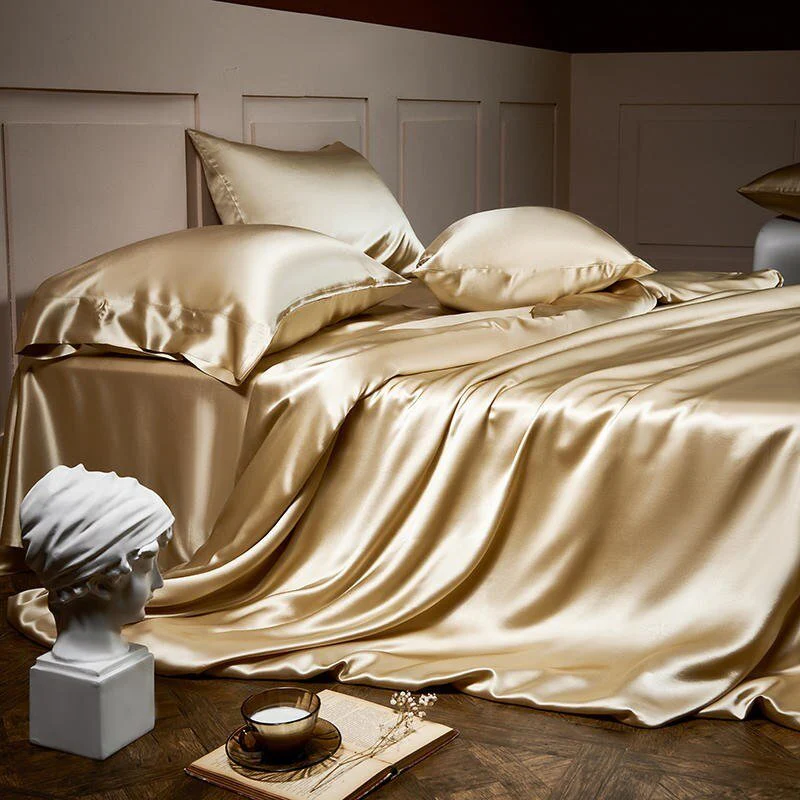 Pure Mulberry Silk Bedding Set – Royalis Gold Luxury - Image 3