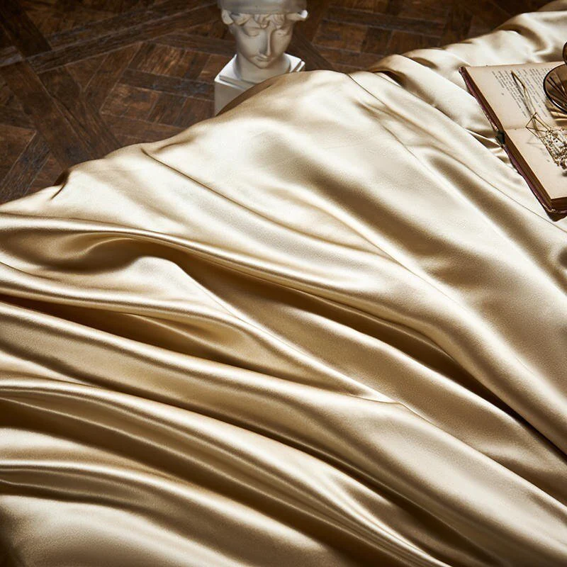 Pure Mulberry Silk Bedding Set – Royalis Gold Luxury - Image 5