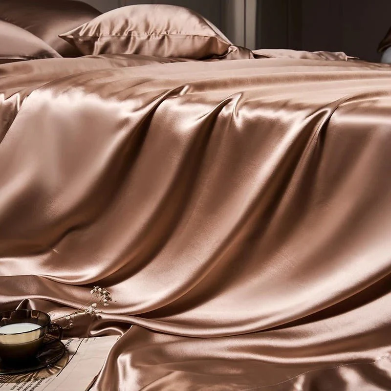 Pure Mulberry Silk Bedding Set – Royalis Rose Gold Luxury - Image 3