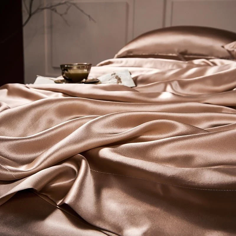 Pure Mulberry Silk Bedding Set – Royalis Rose Gold Luxury - Image 5