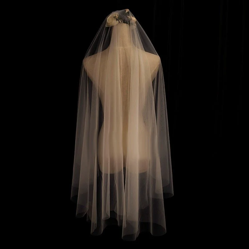 Vintage Classic Bridal Tulle Veil - Waltz Wedding Veil