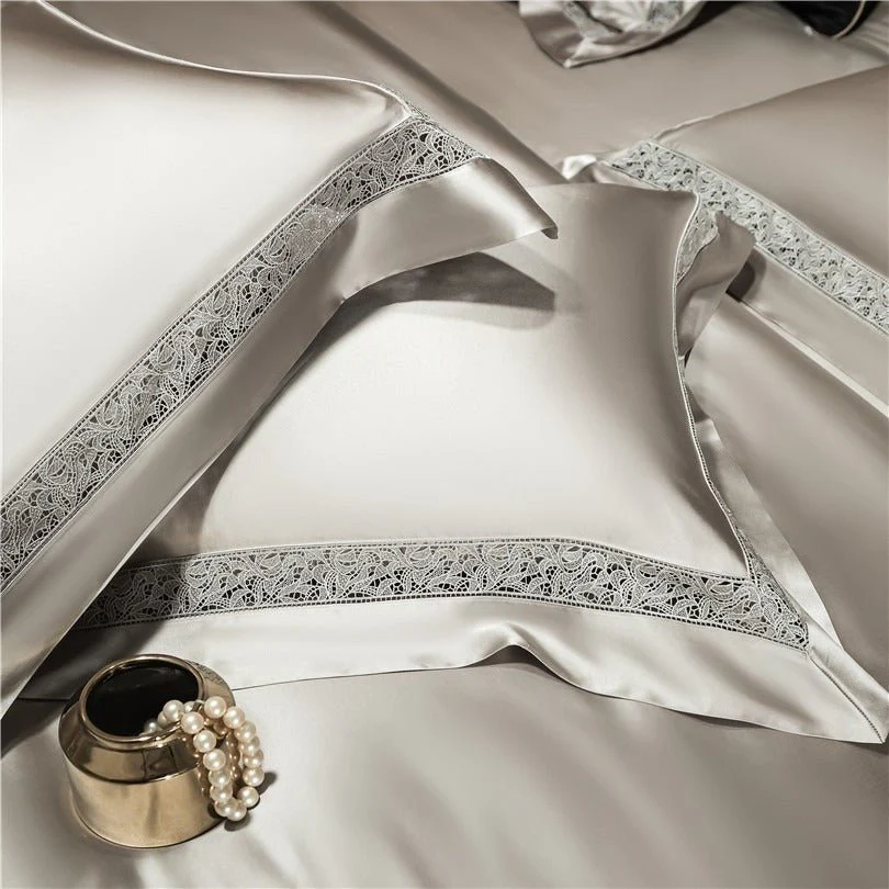 Willa Ash Modern Satin Egyptian Cotton Bedding Set - Image 5