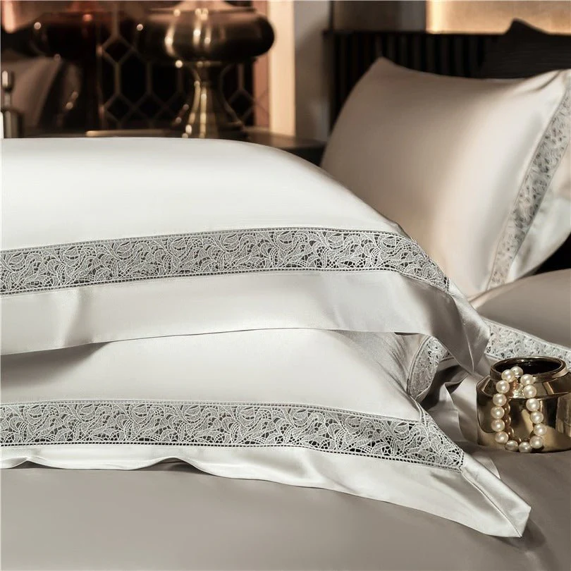 Willa Ash Modern Satin Egyptian Cotton Bedding Set - Image 6